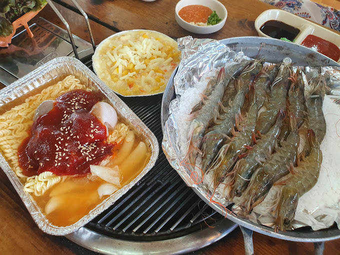 제부도 조개구이, 대하 맛집 '대하횟집'