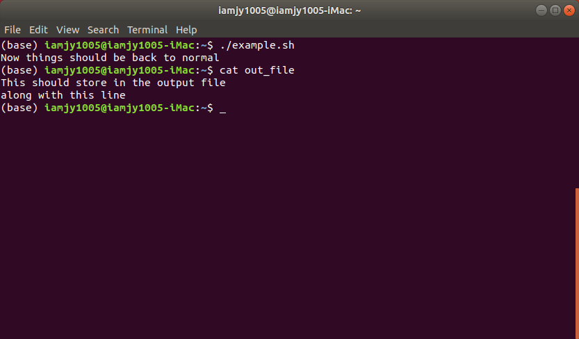 bash shell script