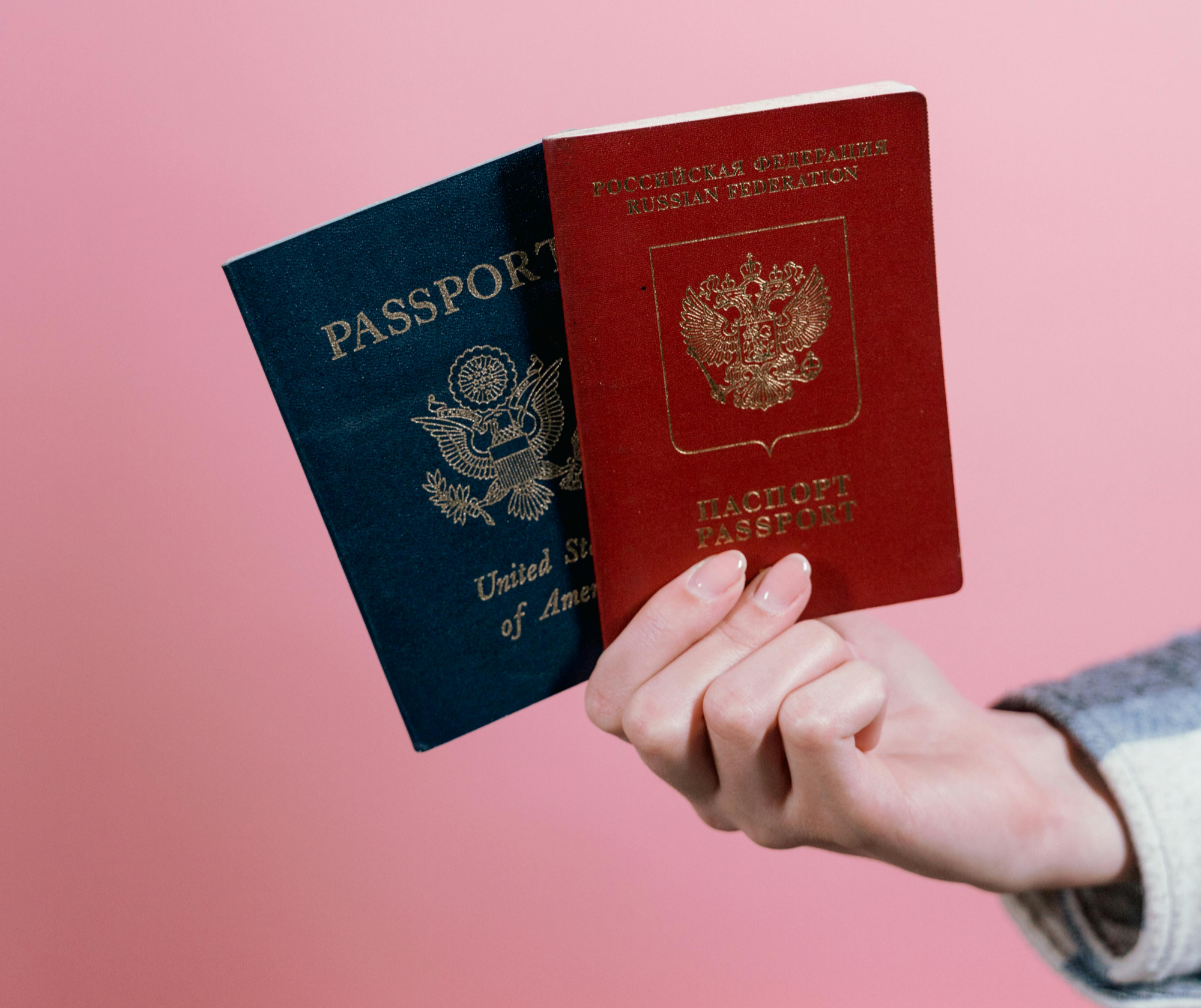 입국을 위한 여권 사진