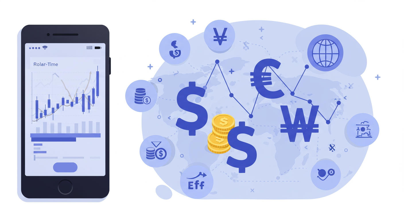 "환테크: 금리차와 환율 변동을 이용한 스마트 자산 운영"에 대한 이미지입니다.