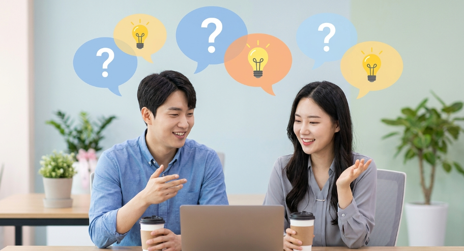 Q&amp;A 말풍선