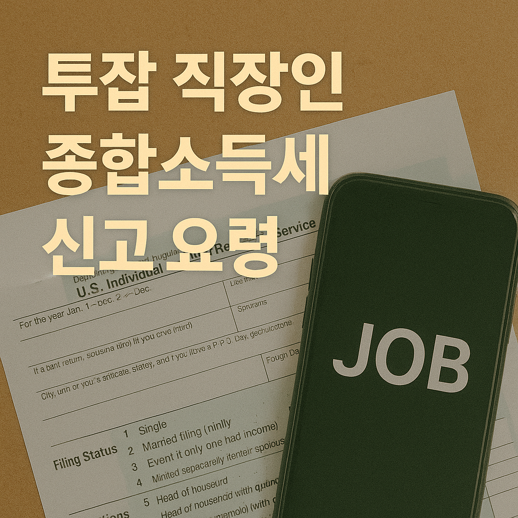 투잡 직장인의 종합소득세 신고 요령