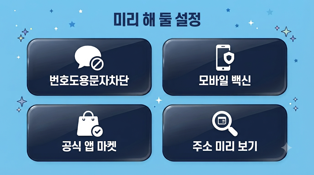 큐싱 예방 설정 체크리스트