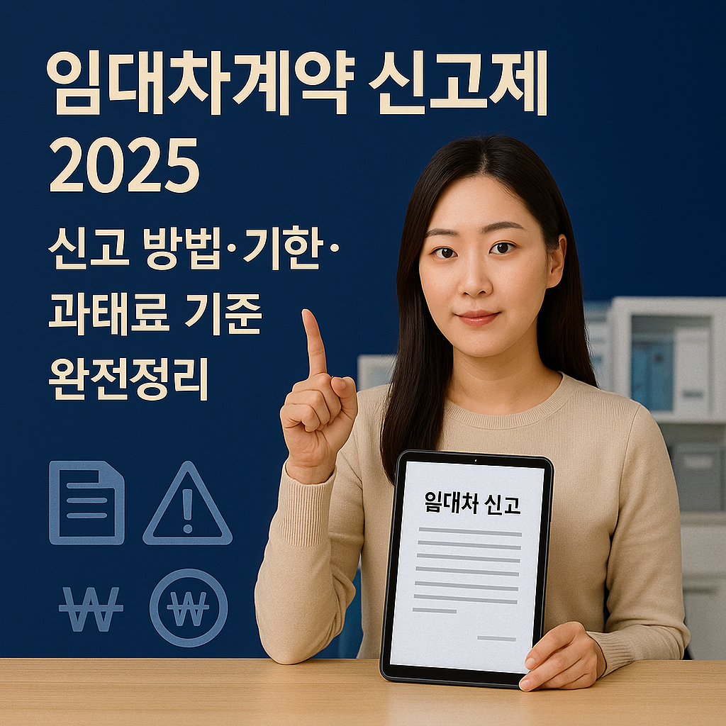 임대차계약 신고제 2025 ｜ 신고 방법&middot;기한&middot;과태료 기준 완전정리