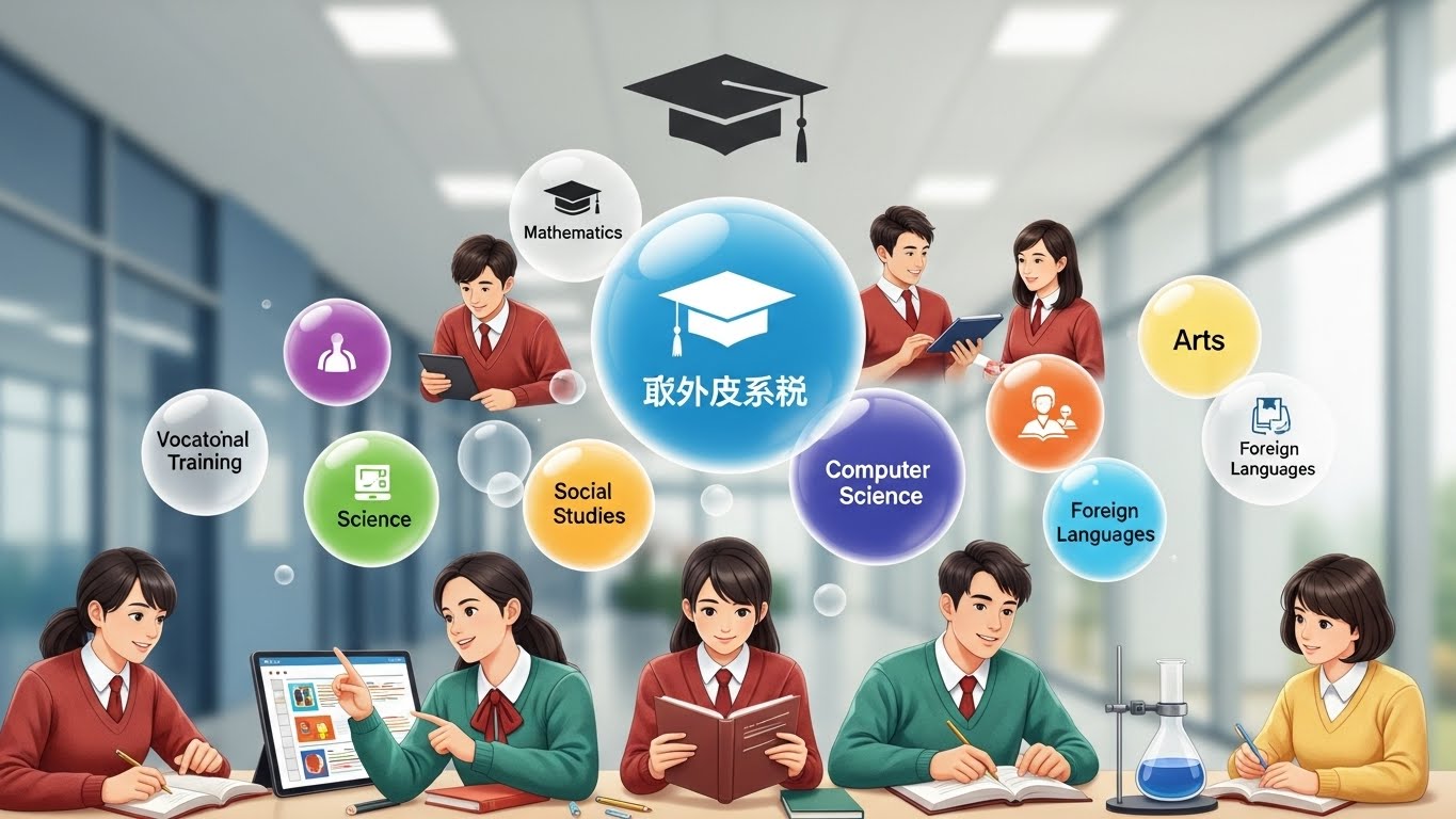 고교학점제 선택 과목을 고민하는 학생들