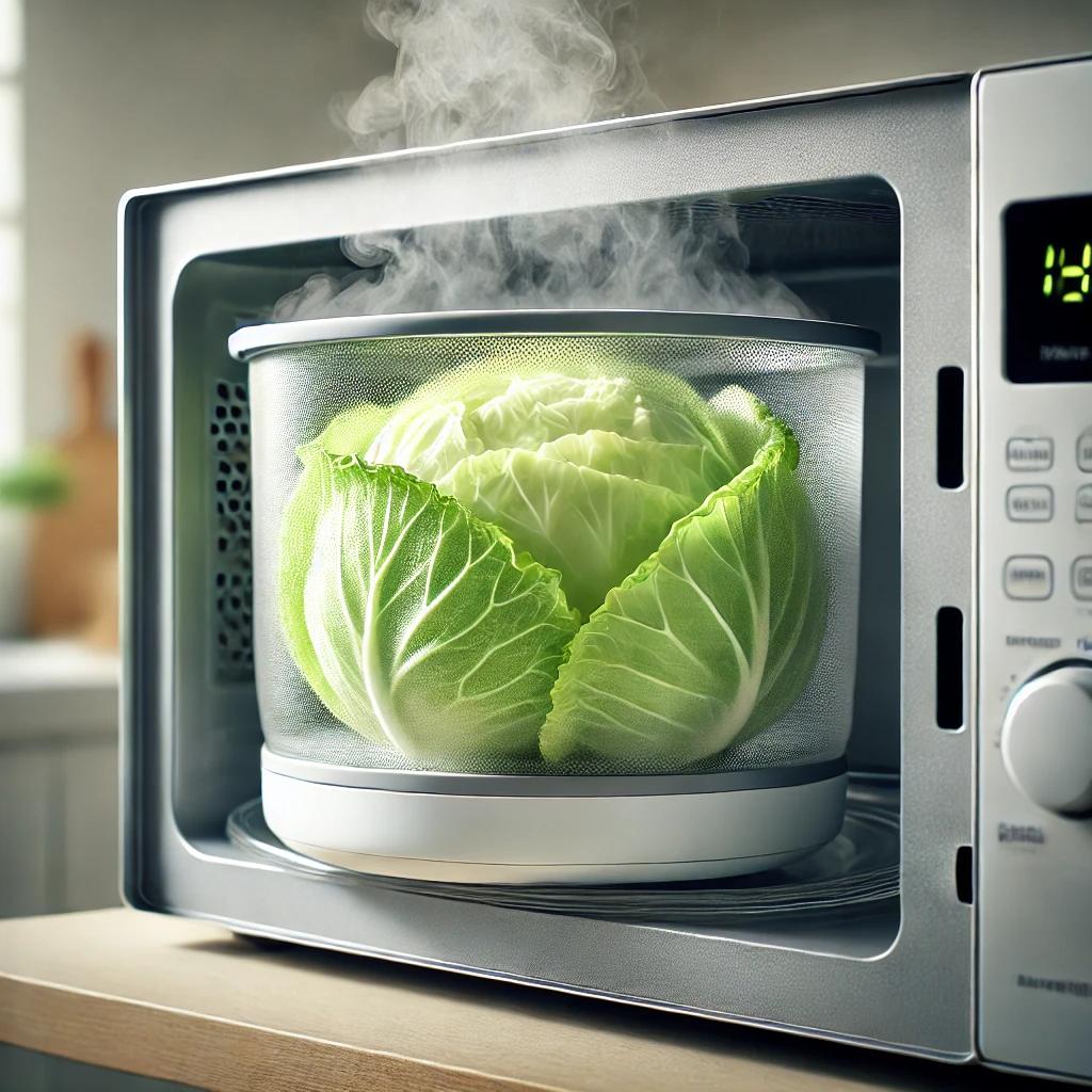 전자레인지 찜기 양배추