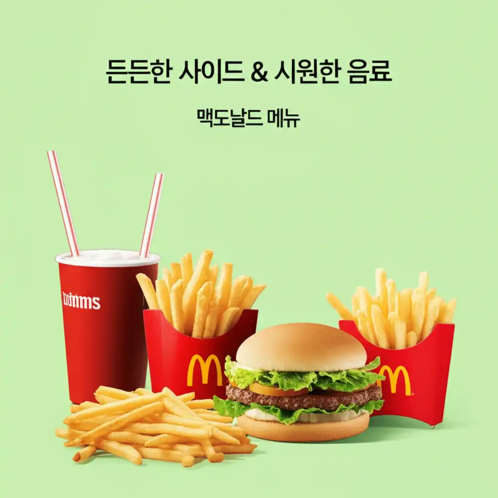 맥도날드메뉴_sides-drinks