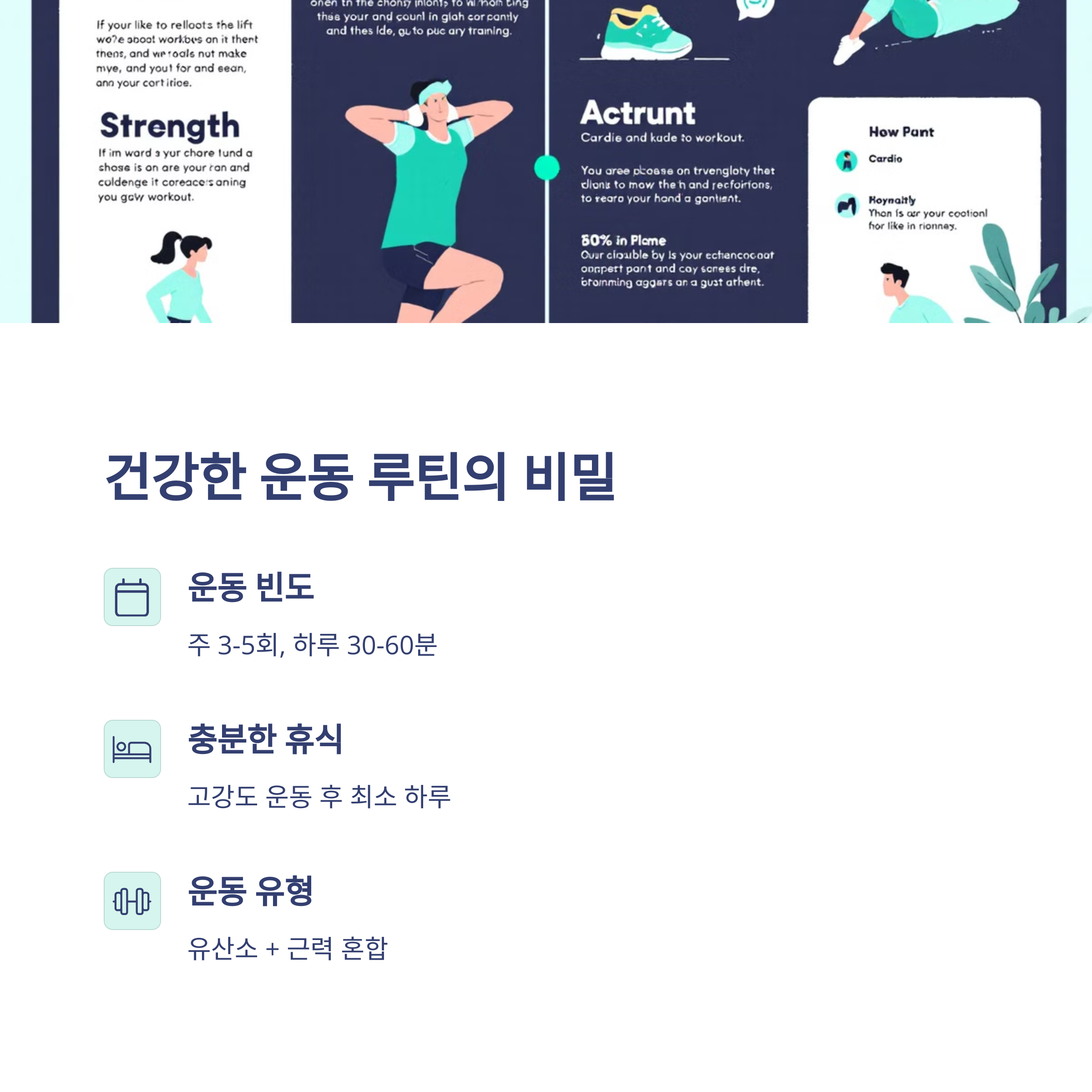 건강한 운동 루틴 만들기