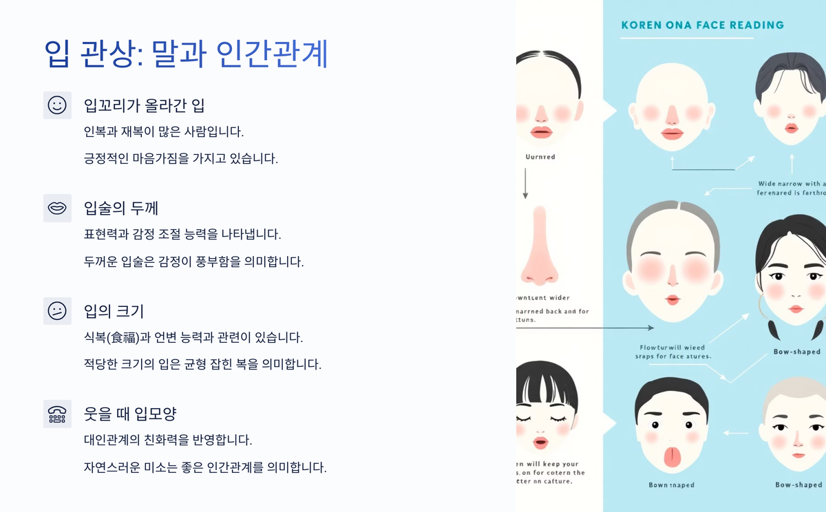 입 관상: 말과 인간관계