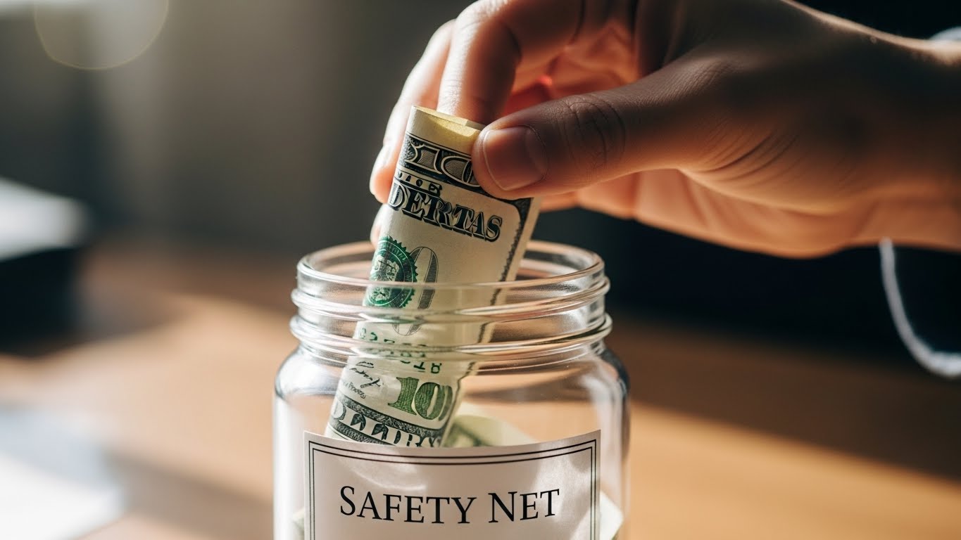 안전자산으로서 달러를 저축하는 모습