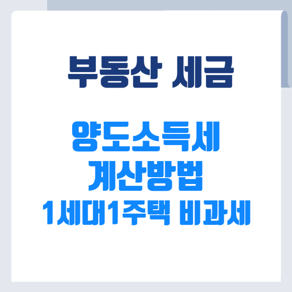 부동산 양도소득세
