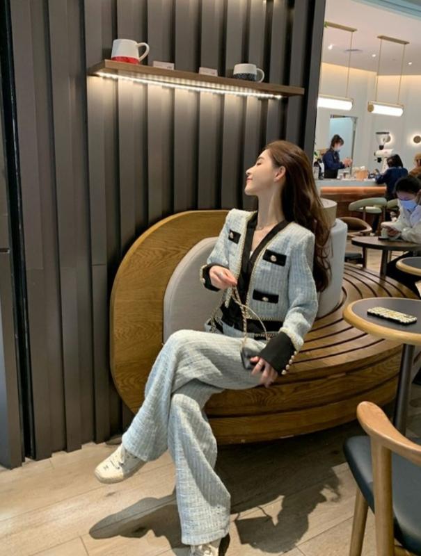 삼남매가 용감하게 이상민 문예원 옷 수입투피스 트위드 바지 세트