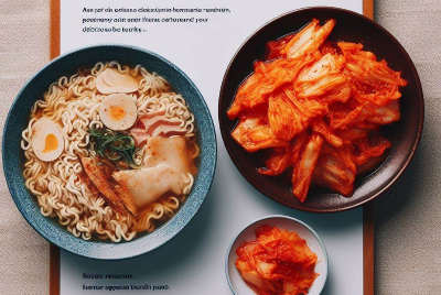 라면과김치조합