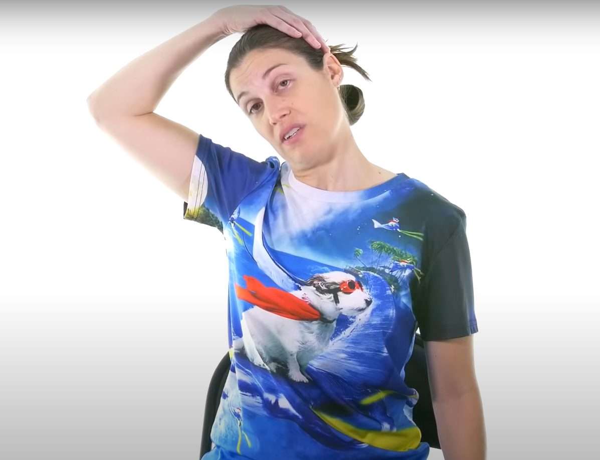 경추 스트레칭 방법