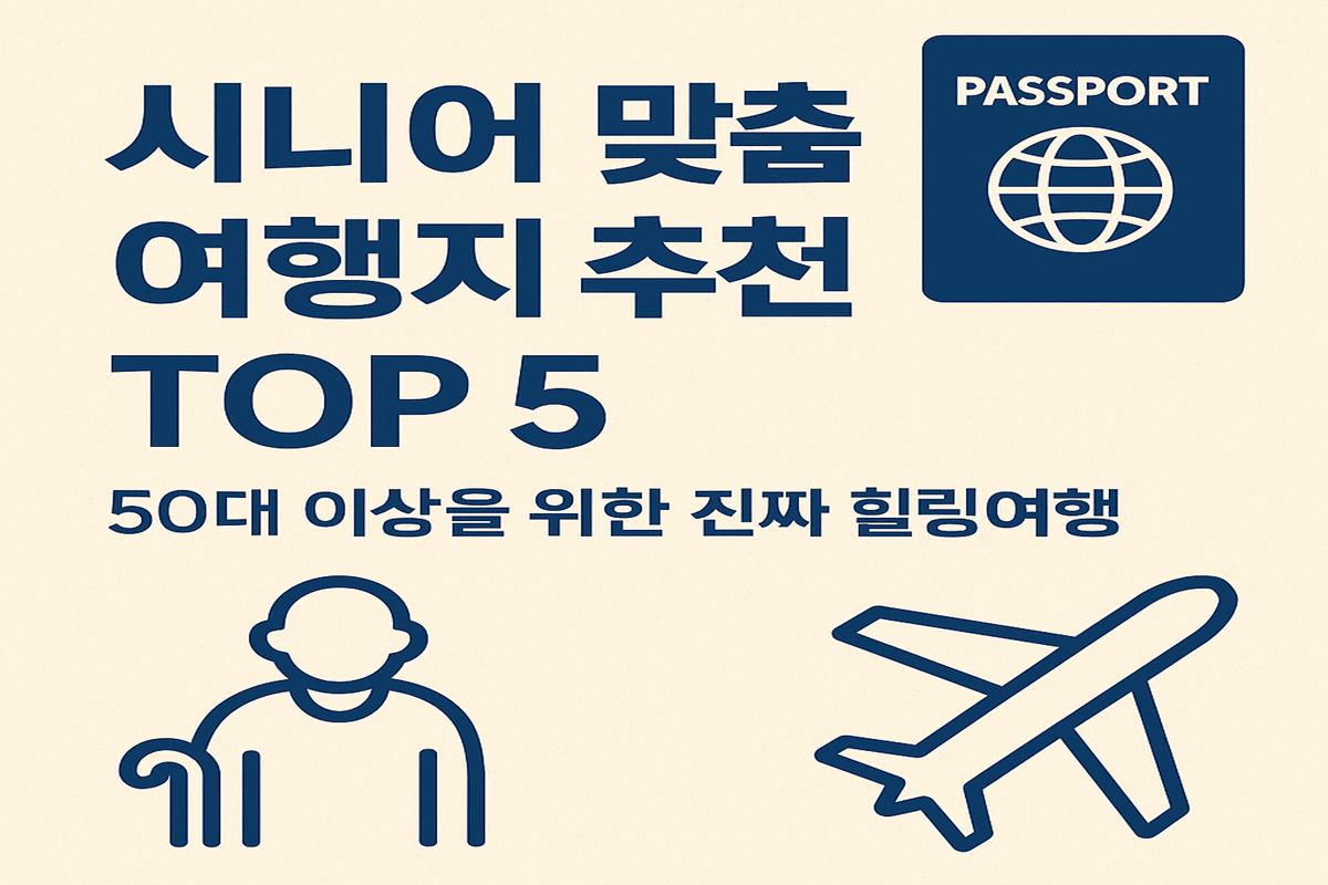 시니어 추천 여행지 top5