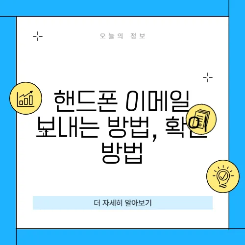 핸드폰 이메일 보내는 방법, 확인 방법