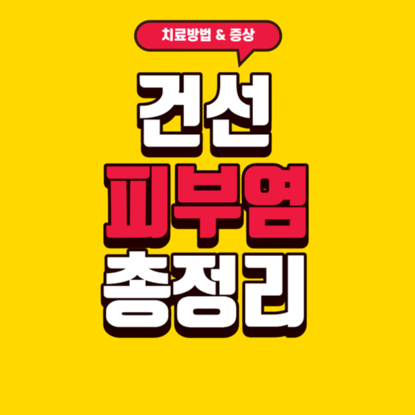 건선 피부염 총정리