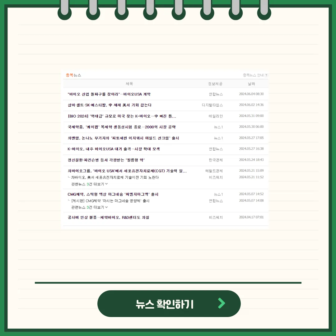 CMG제약 뉴스
