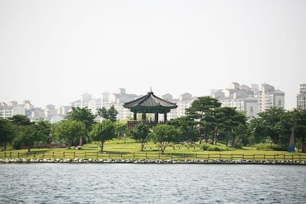 일산 호수 공원 달맞이 섬 월파정