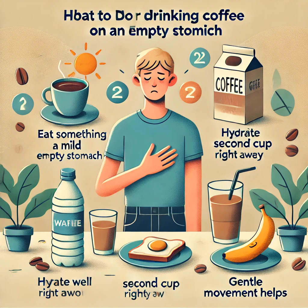 빈속에 커피 마셨을 때 대처법