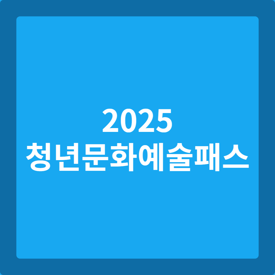 2025 청년문화예술패스