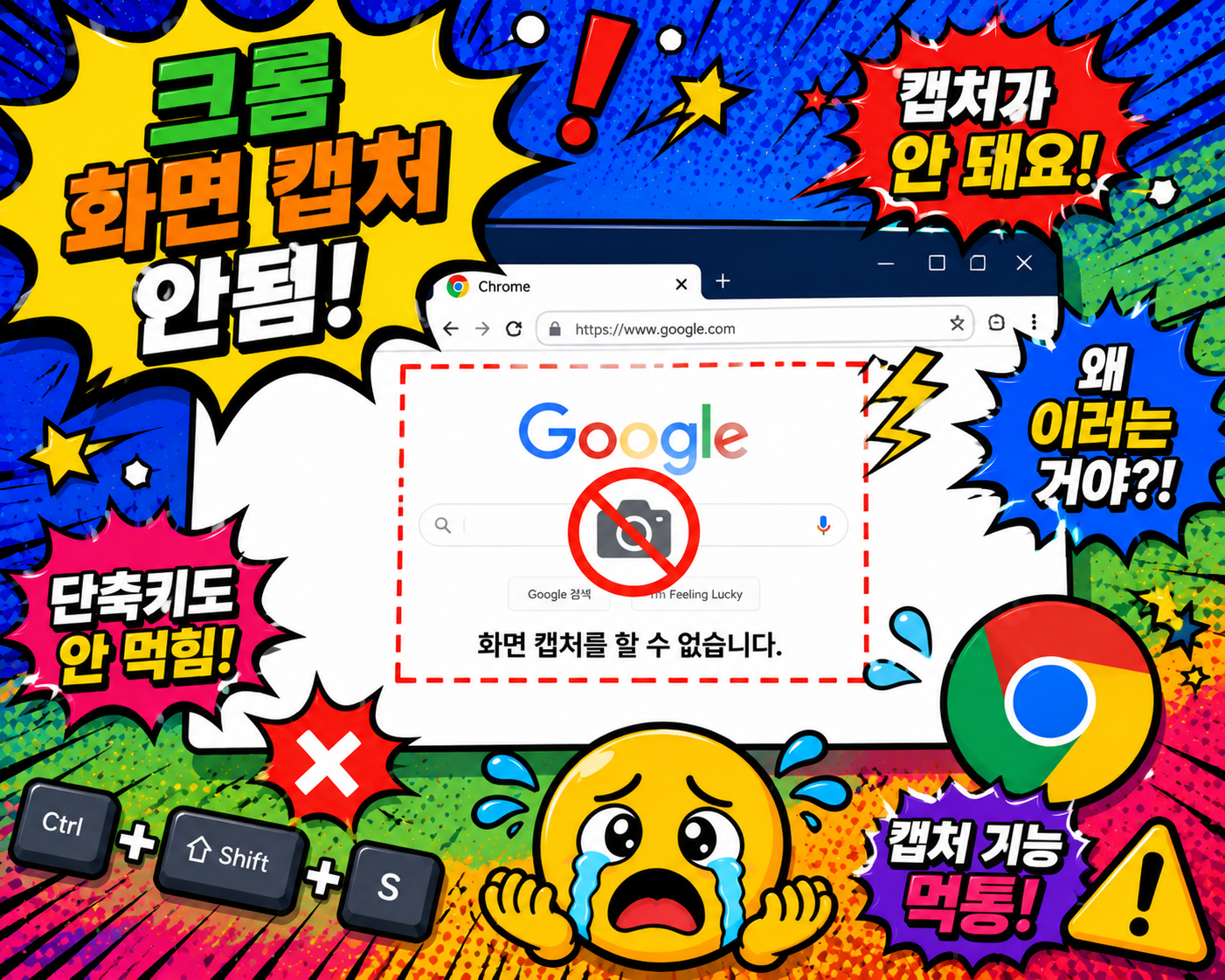 크롬 화면 캡처 안됨 해결방법 총정리
