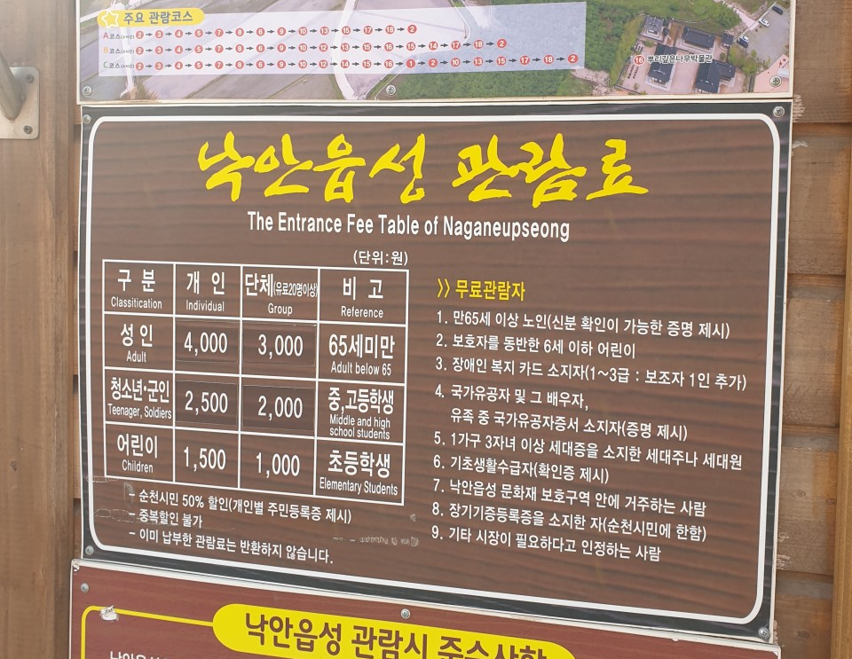 낙안읍성입장료