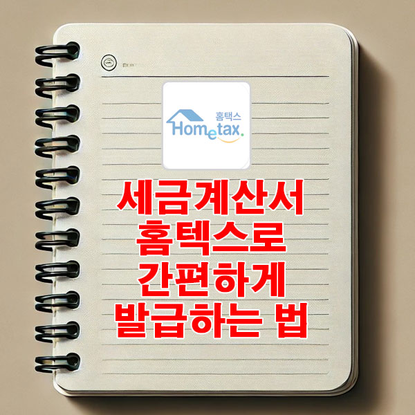 세금계산서, 홈텍스로 간편하게 발급하는 법