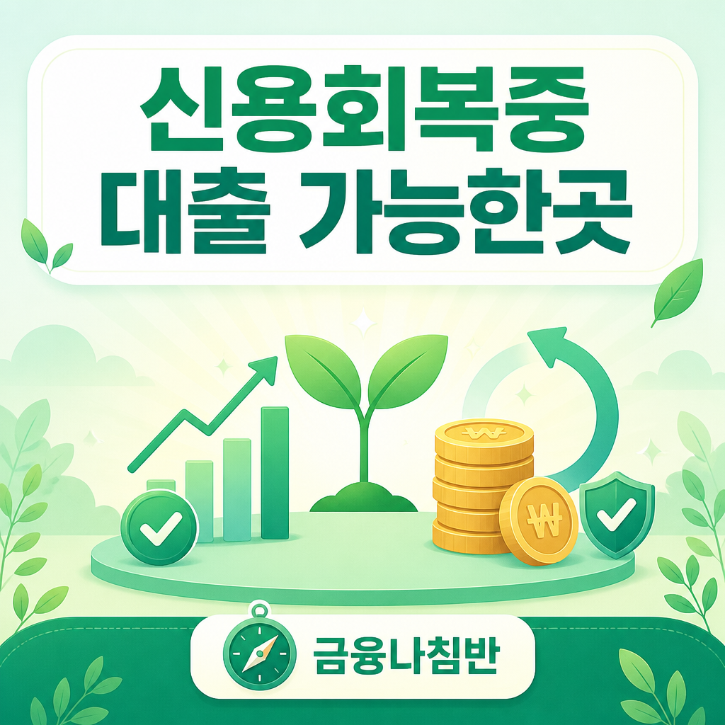 신용회복중 대출 가능한곳