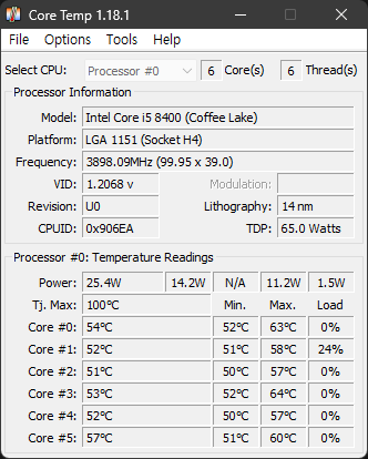 CPU 온도 측정 방법1