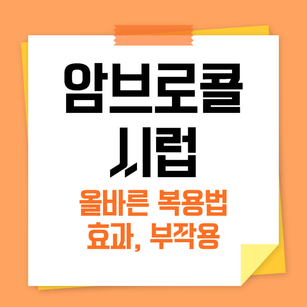 암브로콜 시럽