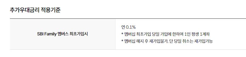 SBI저축은행 희망정기적금 가입 조건