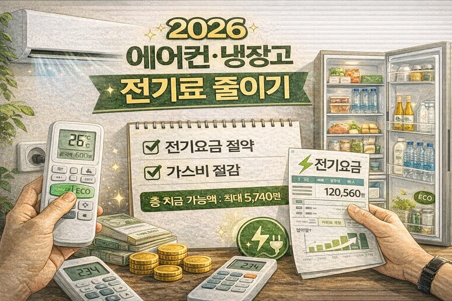 에어컨/냉장고/전기료/줄이기