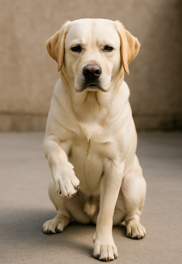 강아지가 앞발을 들고 있는 이미지