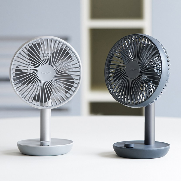 루메나 FAN-STAND3Z 탁상용 무선 선풍기 두 가지 색상 제품 이미지