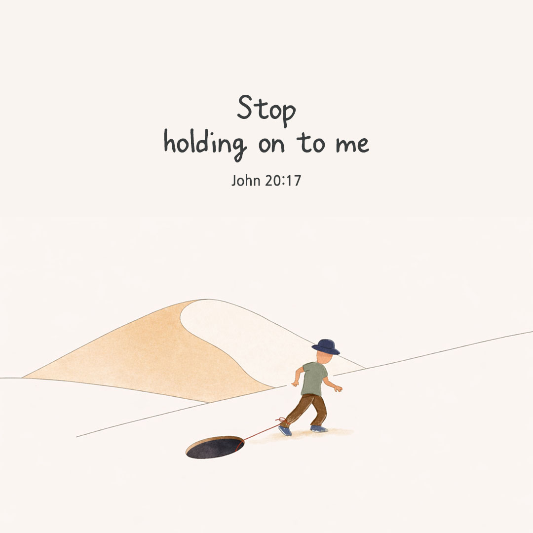Today's Bible verse card John 20:17 scripture image