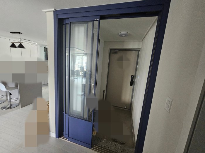 아이지도어 3연동중문 설치모습