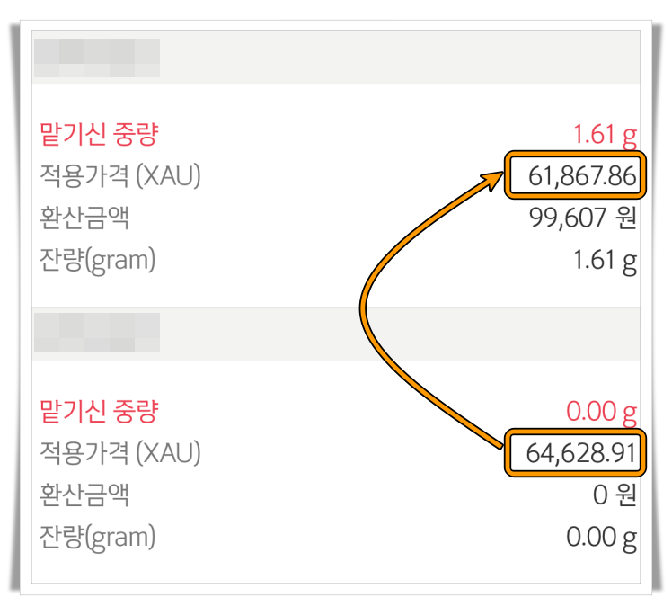 10만원 입금 예시