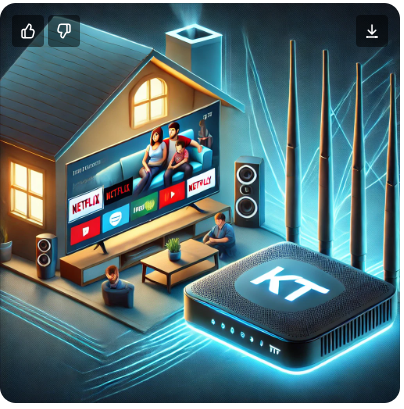 KT 인터넷 &amp; TV 결합 상품 사진