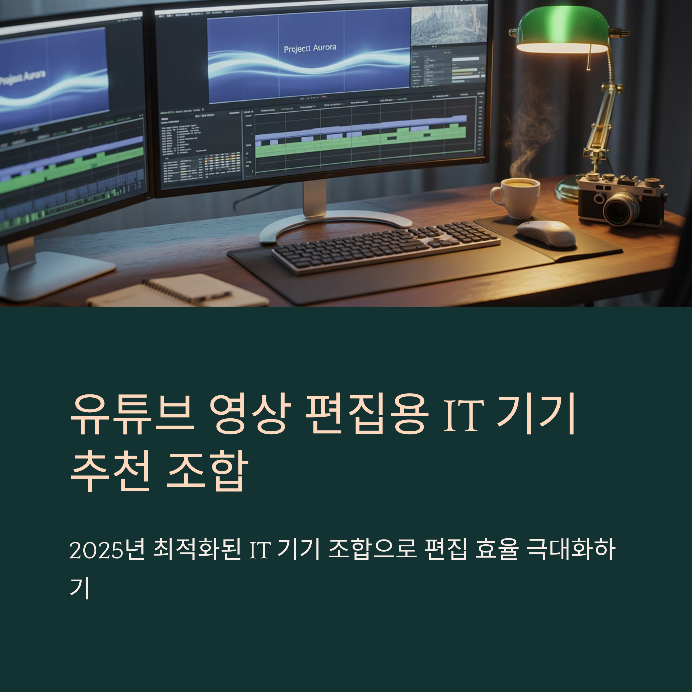 유튜브 영상 편집용 IT 기기 추천 조합