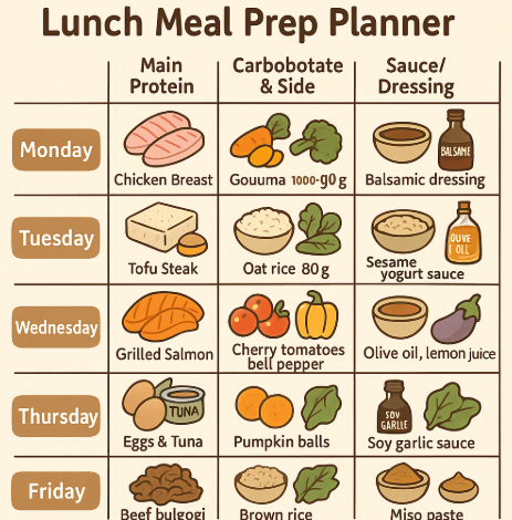 직장인을 위한 점심 도시락 루틴