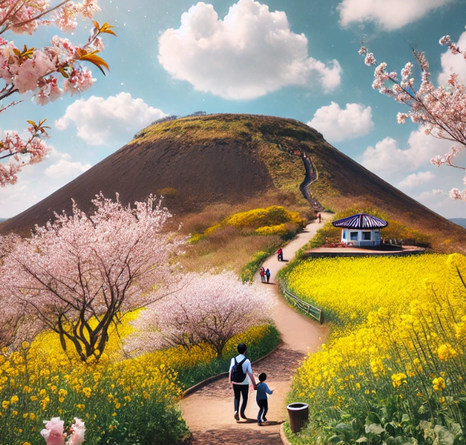 새별오름의 억새와 이야기 사진