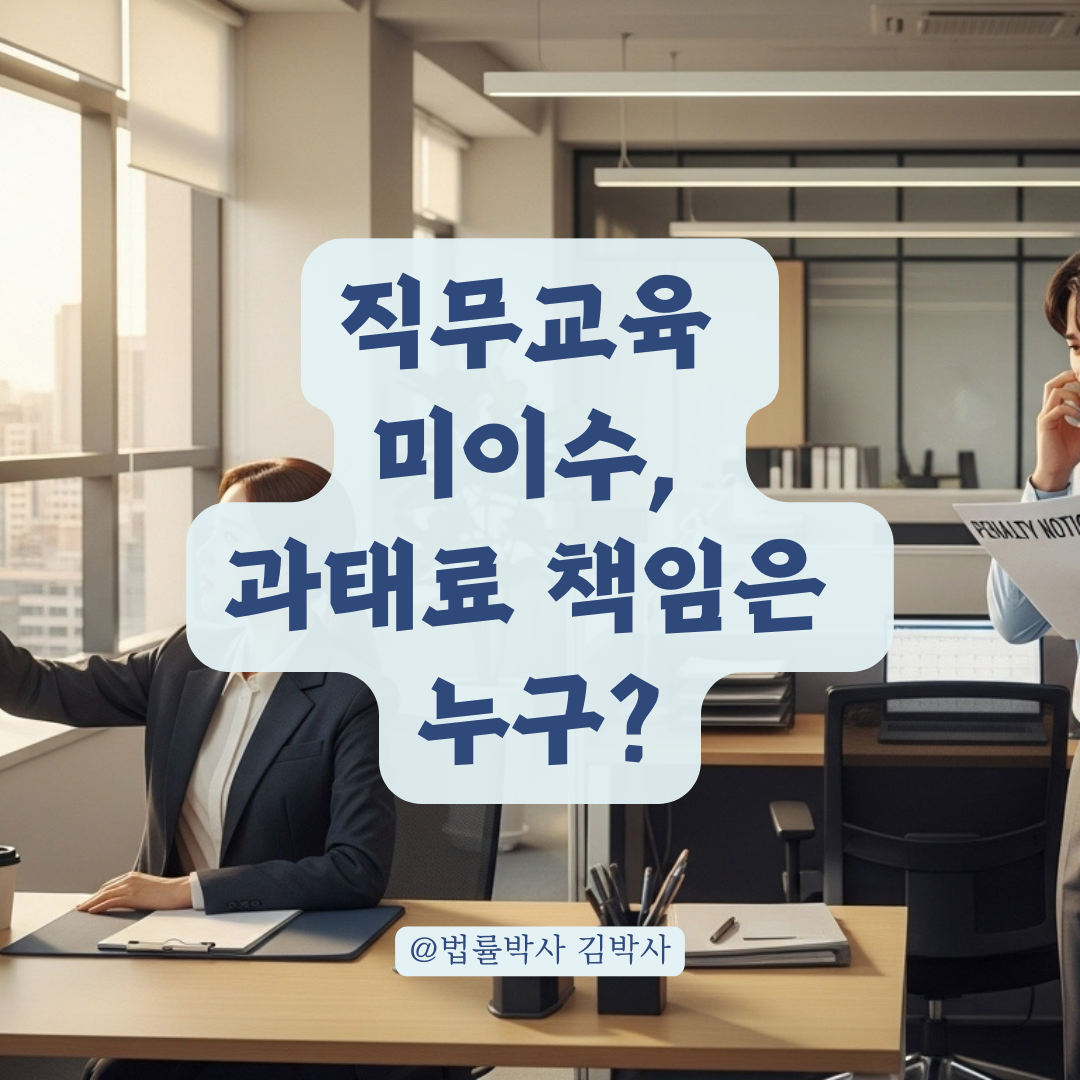 안전관리자 직무교육 미이수, 과태료는 개인 책임일까 회사 책임일까? 상황별 사례 정리.