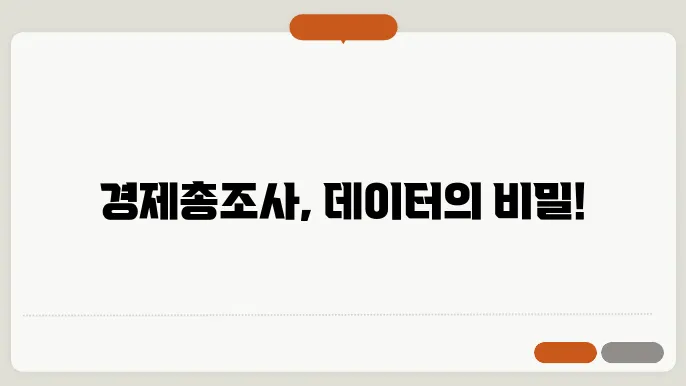 정책형성과 경제총조사