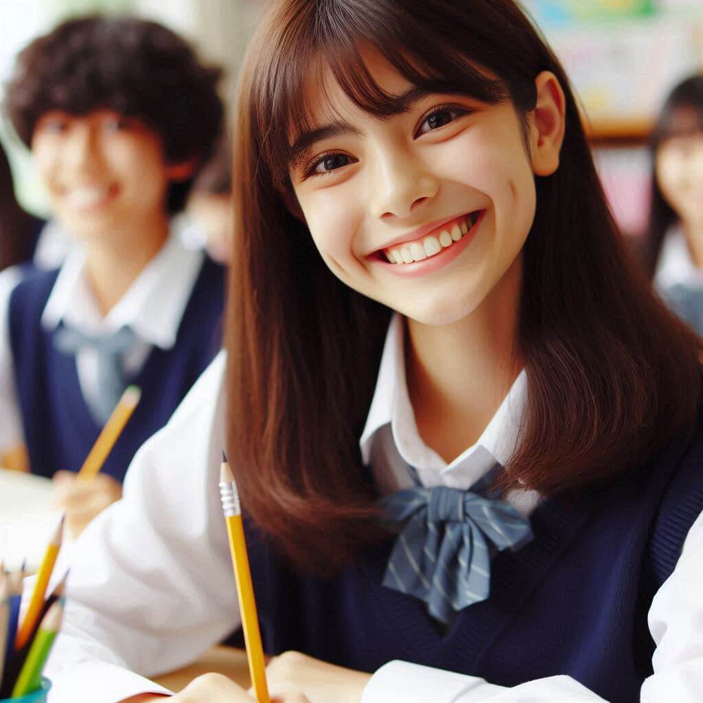 공부하며-웃고-있는-학생