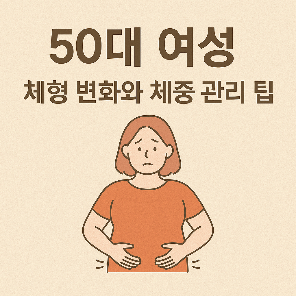 50대 여성의 체형 변화와 체중 관리 팁
