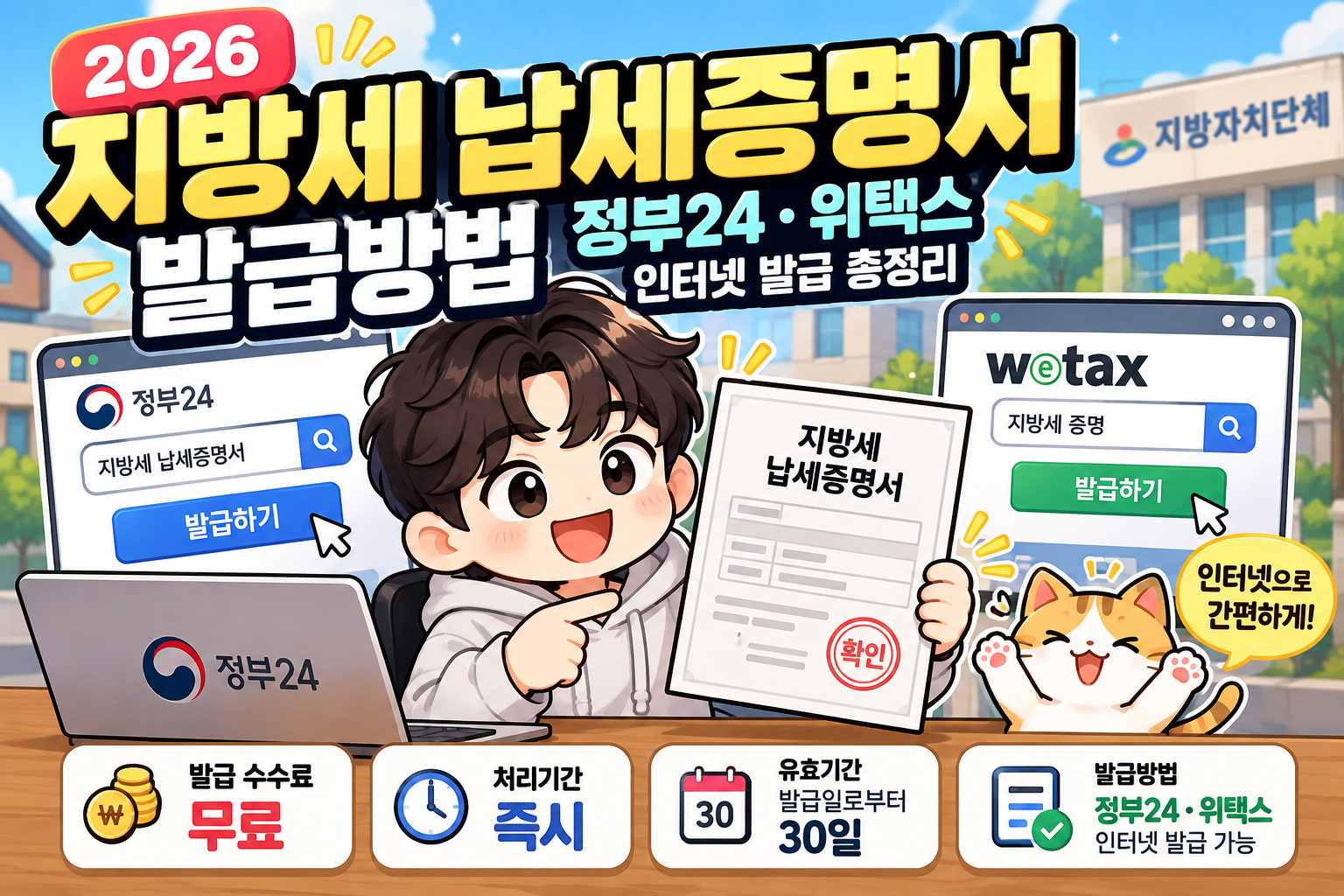 2026 지방세 납세증명서 발급방법