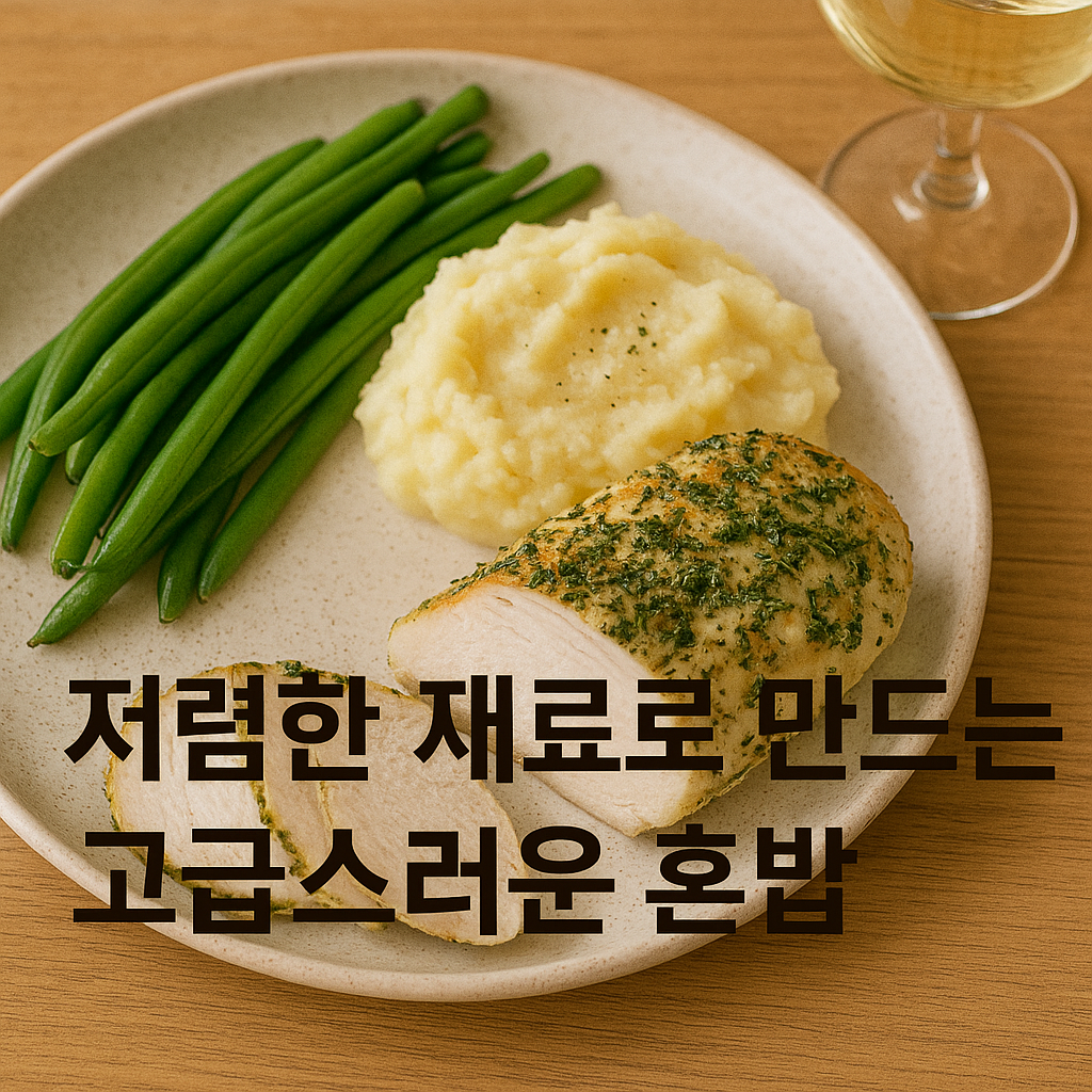 저렴한 재료로 만드는 고급스러운 혼밥