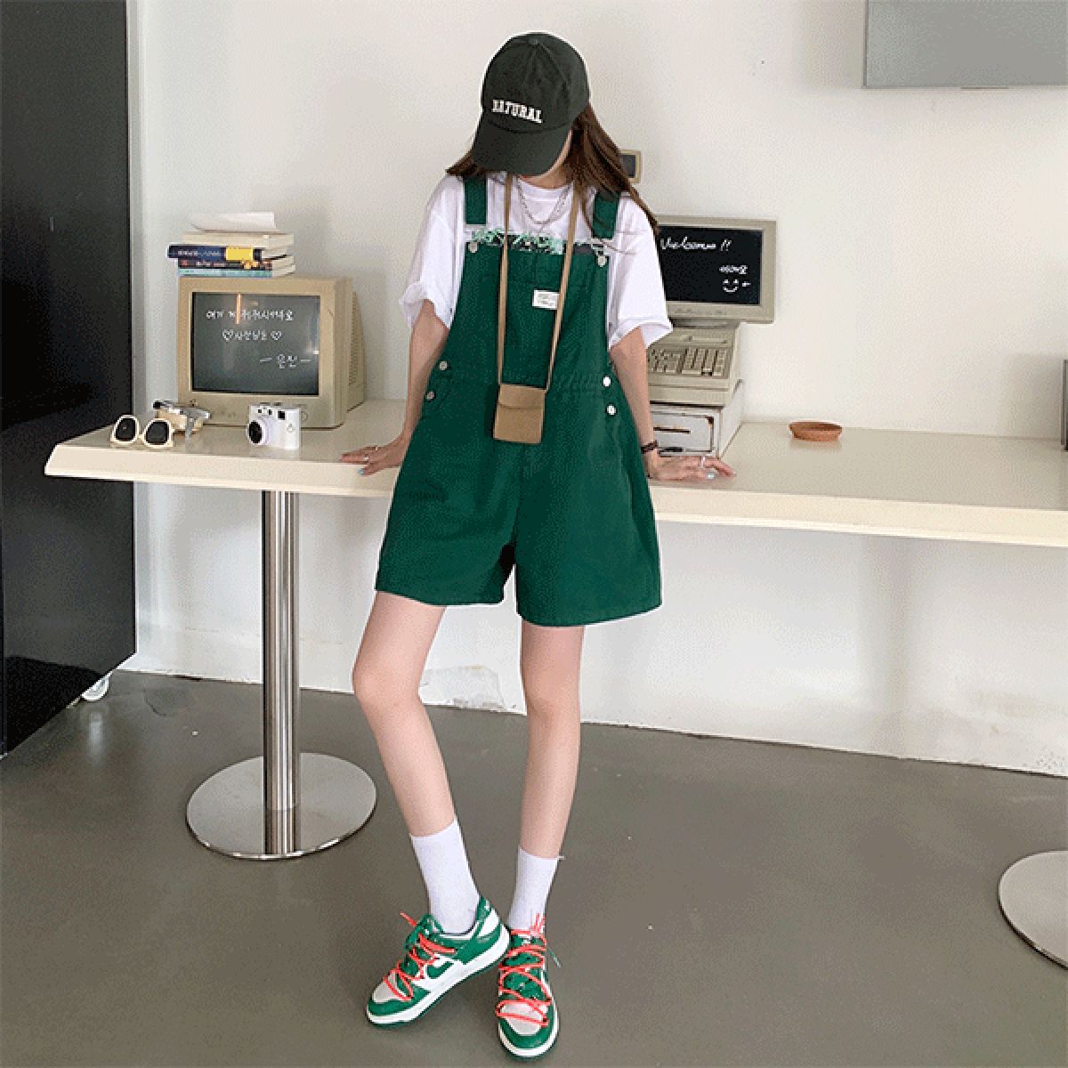 디어즈 멜빵 반바지 - dp20739