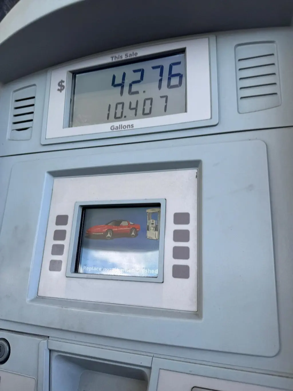 하와이 주유소 계기판